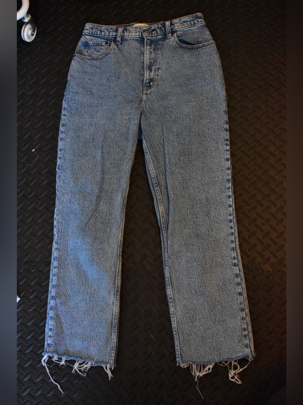 Abercrombie and Fitch 90’s ultra high waist Light Blue Straight-Leg Jeans